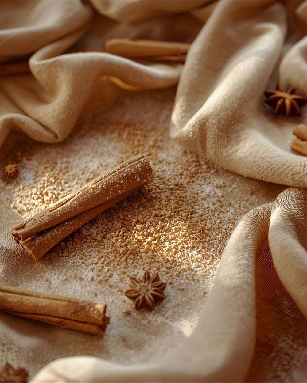 Gourmand scent family. Indulgent, nostalgic, and warm. A sensory composition of caramel tones, soft textures, and edible elegance.