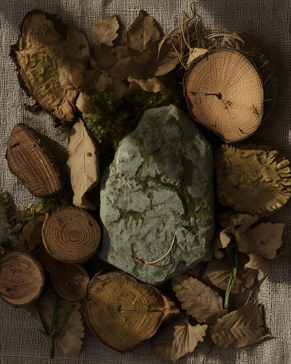 Woody scent family. Earthy, smoky, and grounding. A sensory composition of bark, moss, and shadowed textures.